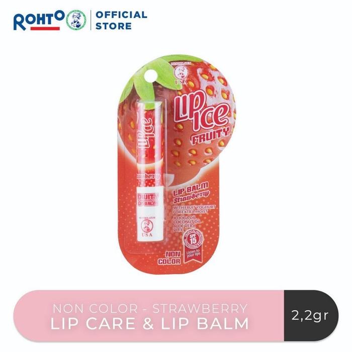 Gambar LIP ICE Sheer Fruity 2.2gr Lip Balm Strawberry | Natural | Rose Pink - FRUITY Strawber dari Rumah Skincare 888 undefined Tokopedia