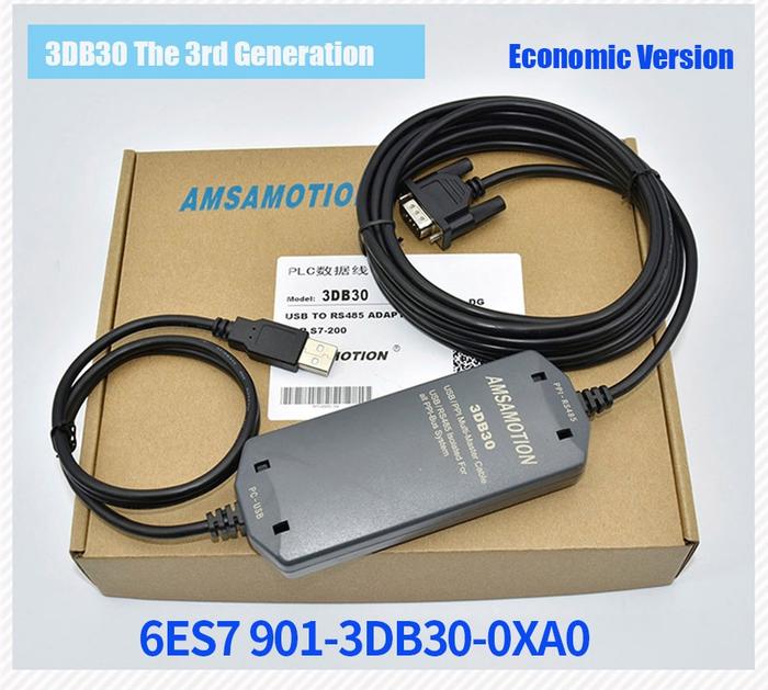 Jual Amsamotion PC-PPI,3CB30 PLC Programming Cable Adapter For Siemens ...