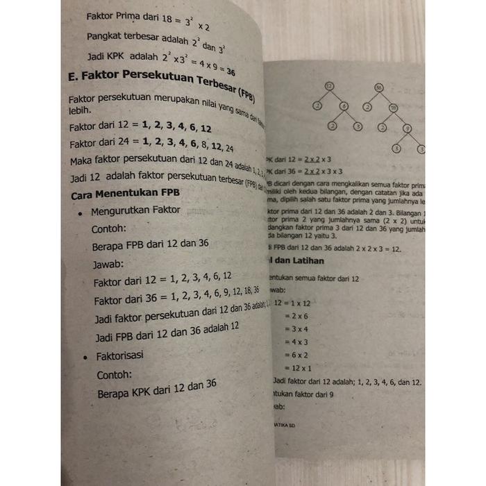 Semua Faktor Dari 18 Adalah Jual DN290 Rangkuman Materi Penting Pintar Matematika SD - Jakarta Utara - Dewanto-Tronik | Tokopedia