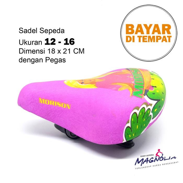 Gambar Sadel Jok Sepeda Anak Cewek Empuk dengan Per Pegas - Ungu dari Toko Sepeda Magnolia undefined Tokopedia