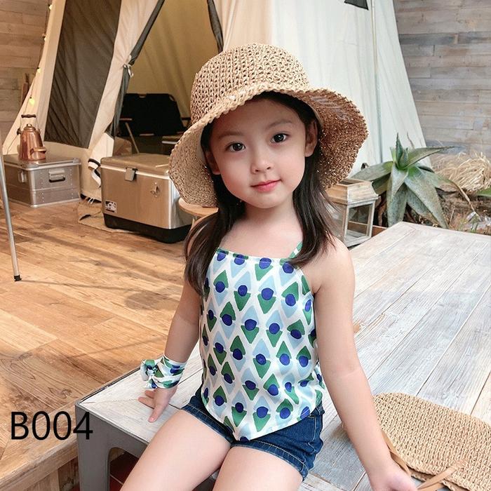 Gambar Baju Pantai Anak Green B004 Import I Atasan Anak Perempuan Import - Green, 120 dari Little Moly undefined Tokopedia