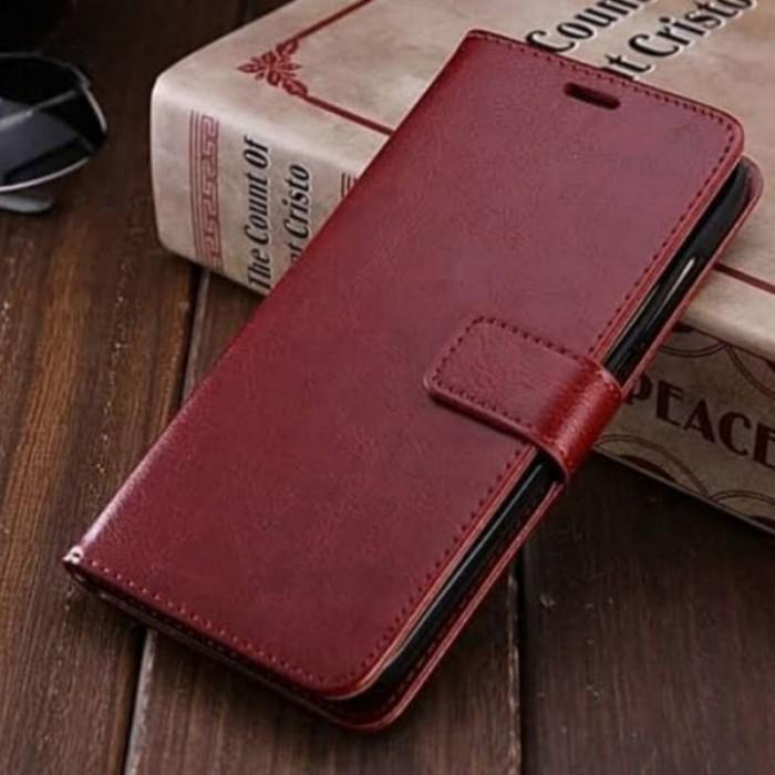 Gambar Vivo Y12 Y12i Y15 Y17 Y11 Flip Case Wallet Leather Case Flip Cover - Maroon, Y11/Y12 dari Tripel x Part undefined Tokopedia