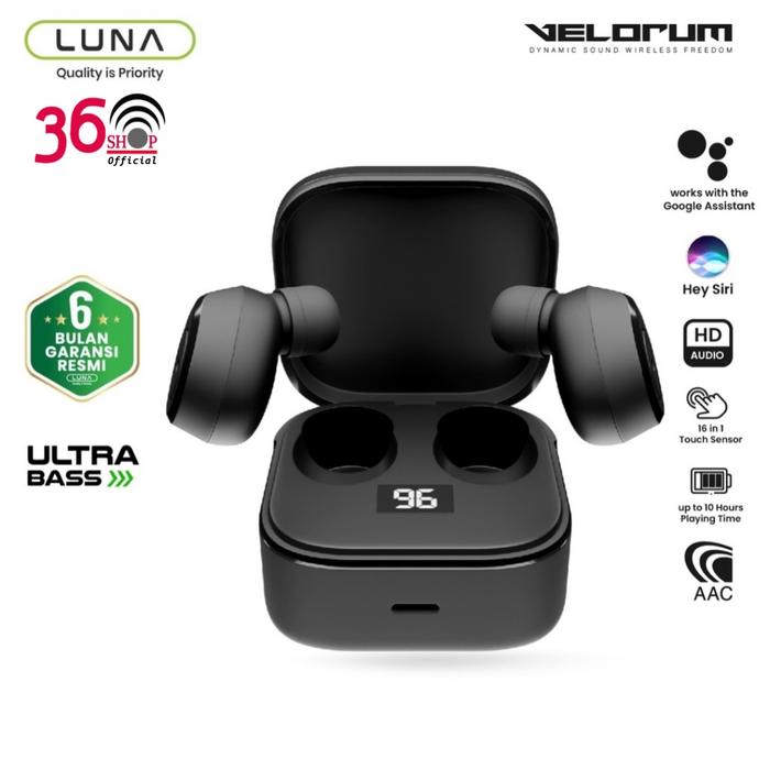 Jual LUNA Velorum TWS T2 Bluetooth Earphone Earbuds Gaming