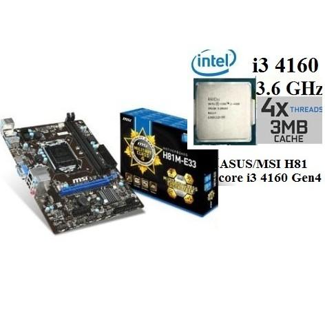 Mainboard Intel I3 4th Generation Processor With Motherboard Price