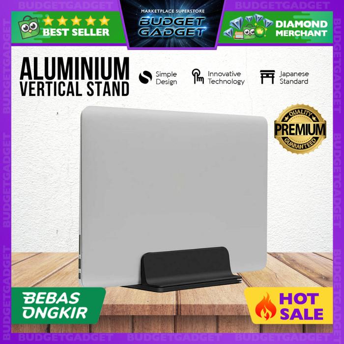 Gambar Stand Laptop Vertical Standing Bracket Dudukan Notebook Berdiri - Hitam dari Led Cloud undefined Tokopedia