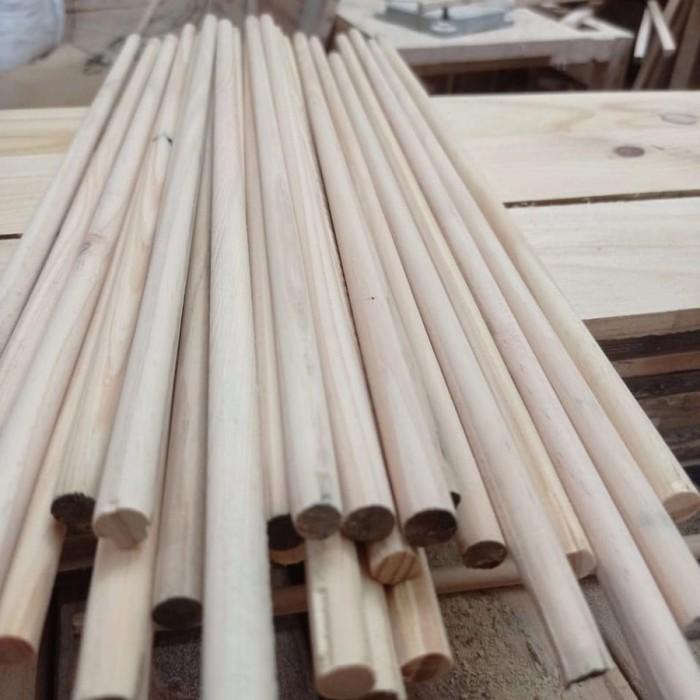 Gambar kayu bulat dowel Diameter 1 - 3 cm Panjang 100 cm kayu jati belanda - 100 x 3 cm dari Rumah Arfa undefined Tokopedia