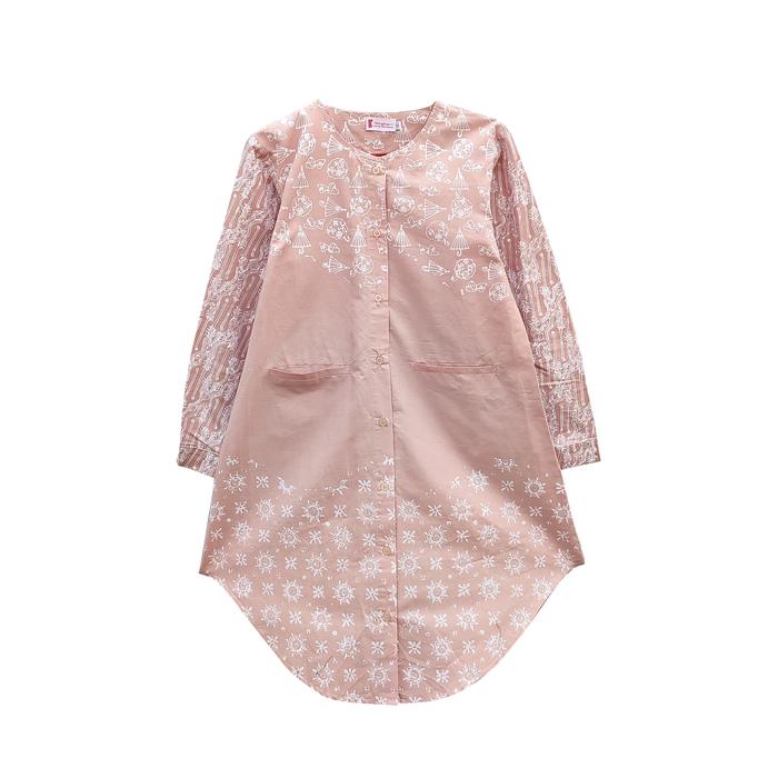 Gambar FITTINGROOM11 Blouse Batik - Aruna Batik - Cokelat, L dari Fittingroom11 undefined Tokopedia