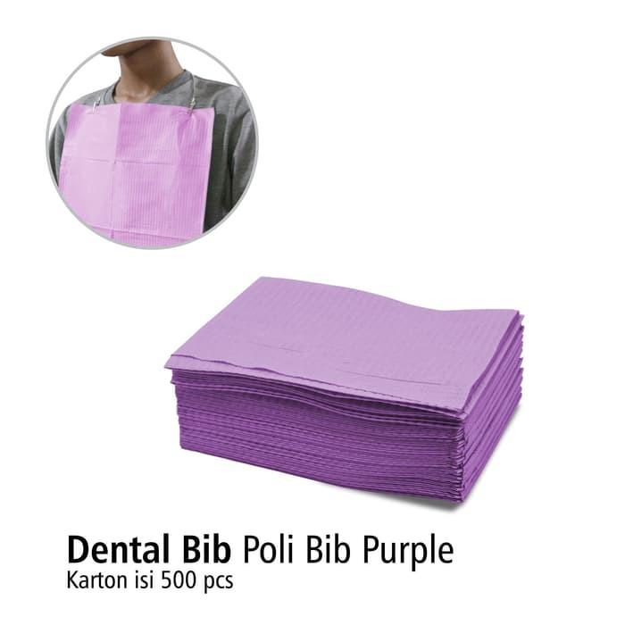 Gambar Polybib / Dental Bib Pak Isi 125pcs Onemed - Ungu dari Onemed Semarang undefined Tokopedia