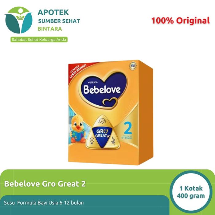 Gambar Susu Bebelove Grow Great Nutricia 1 & 2 400 gram - Bebelove 1 dari Apotek Sumber Sehat.Bintara undefined 3 Tokopedia