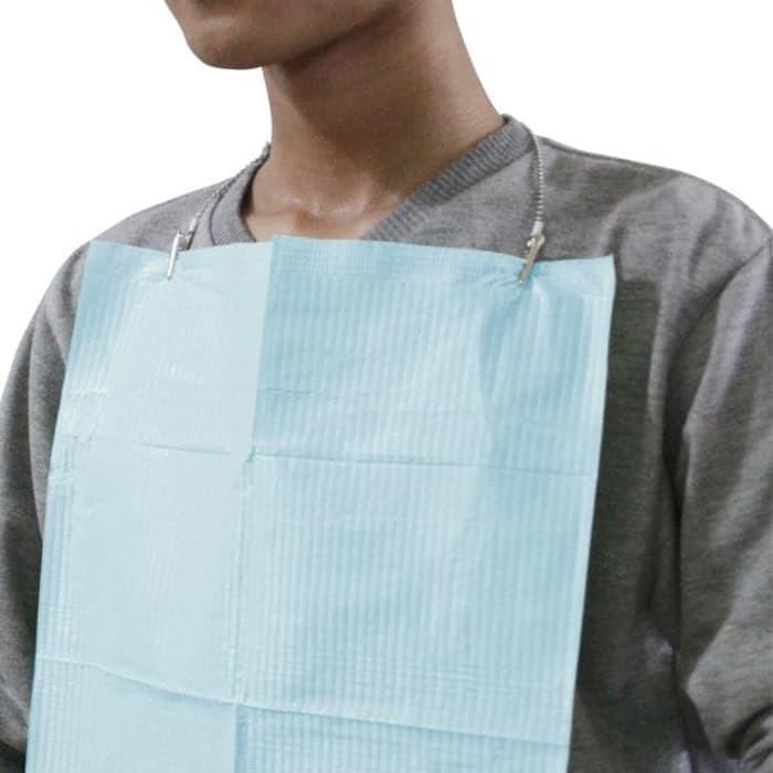 Gambar Polybib / Dental Bib Pak Isi 125pcs Onemed - Biru dari Onemed Semarang Kota Semarang Tokopedia