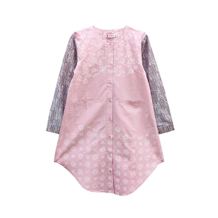 Gambar FITTINGROOM11 Blouse Batik - Aruna Batik - Merah Muda, L dari Fittingroom11 undefined Tokopedia