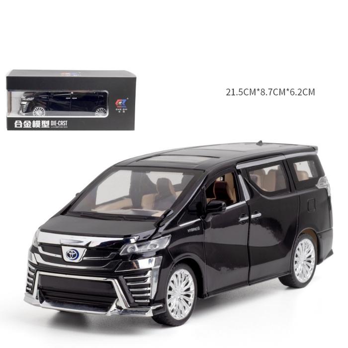 Gambar Miniatur Diecast Mobil Toyota Vellfire Bahan Alloy Untuk Mainan Anak - Hitam dari Store ARTOMORO undefined Tokopedia