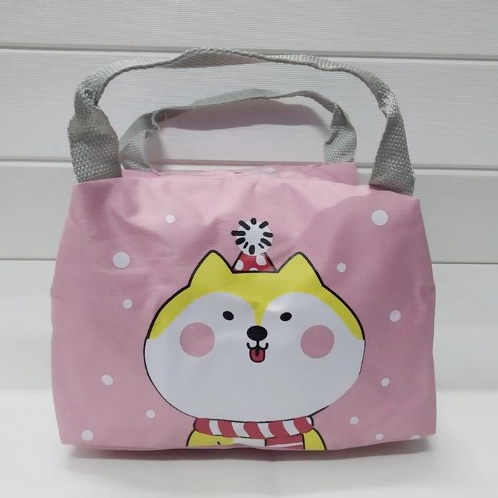 Gambar ACC0064 Tas Bekal Lunch Cooler Bag Box Makanan Aluminium - PINK dari accbayiid Kota Tangerang Tokopedia