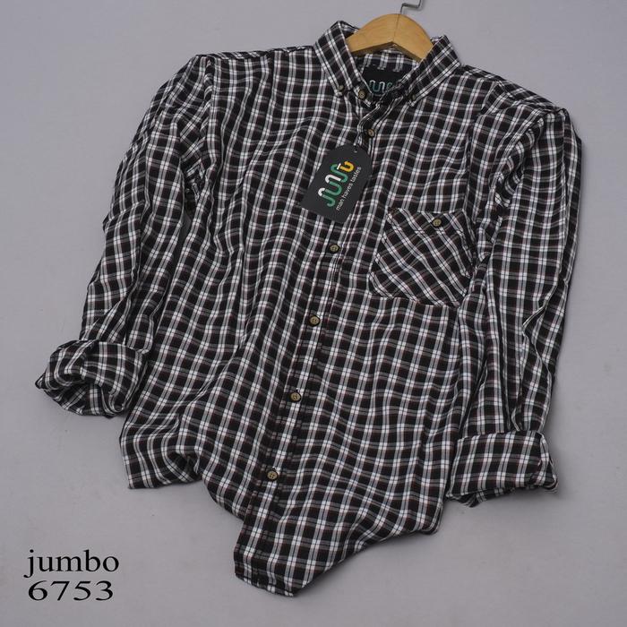 Gambar DGM Kemeja Big Size Pria Lengan Panjang Flanel Jumbo - XXL dari DGM FASHION undefined Tokopedia