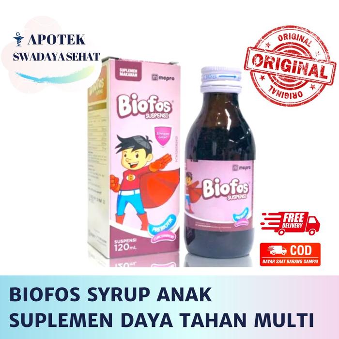 Gambar BIOFOS SYRUP 120 ML - Suplemen Makanan 60 ML Sirup Anak Nafsu Makan - 120 ML dari BioLife.id undefined Tokopedia