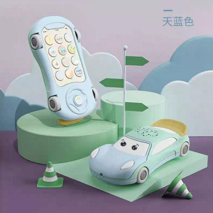 Gambar Mainan Edukasi Musikal Anak Bayi Telepon Handphone Mobil Nyala Lampu - Hijau dari Toko Papin undefined Tokopedia