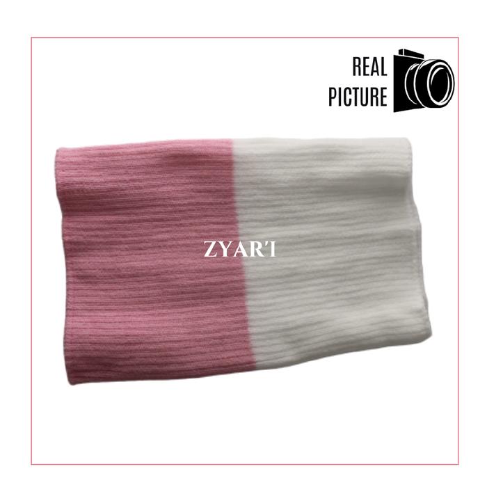 Gambar Ciput Rajut 2 Warna Murah High Quality - putih - pink dari Sooxa undefined Tokopedia