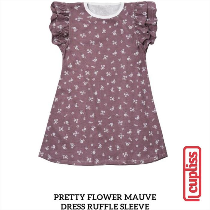 Gambar Little Palmerhaus Ruffle Dress Pretty Flower Mauve Dress Anak - 6-12 bulan dari Cupliss undefined Tokopedia