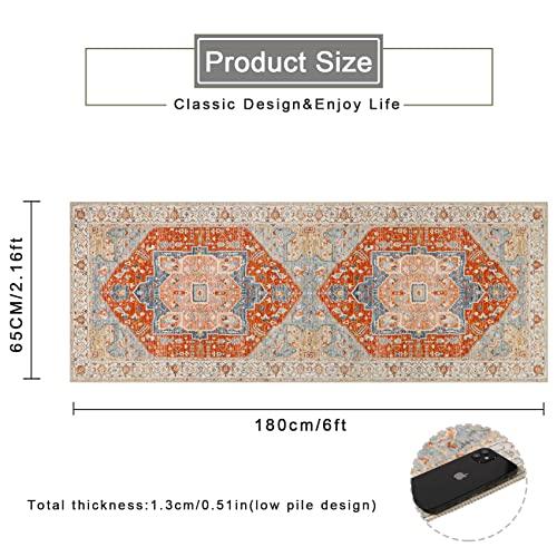 Gambar Cekene Persia Vintage Runner Rug for Hallway 2.1x6 Non Slip dari Home and Kitchen USA undefined Tokopedia