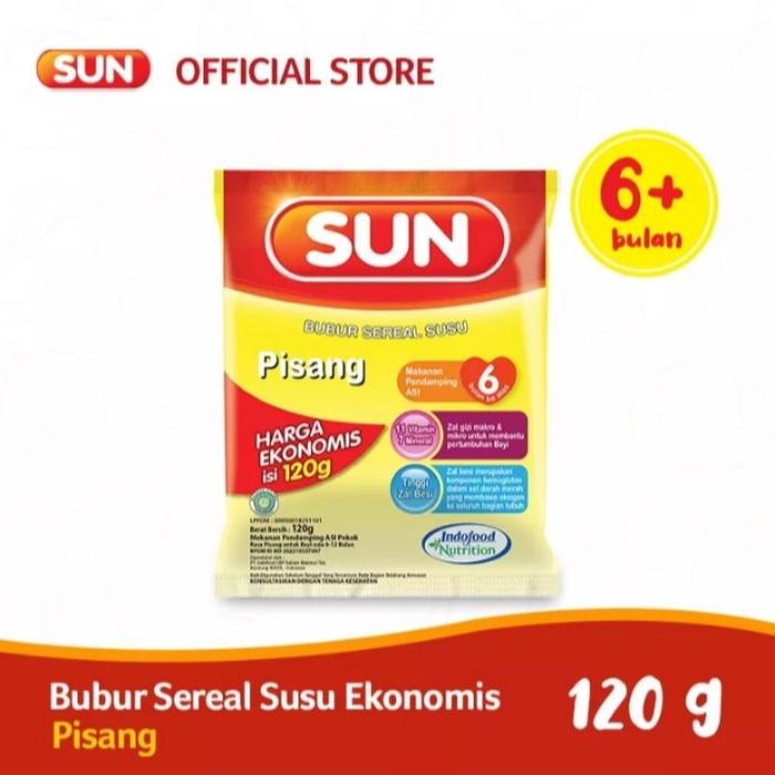 Gambar Sun Bubur Sereal Susu Pisang 6+ 120Gr Ekonomis dari Kimbeolsop13 undefined Tokopedia