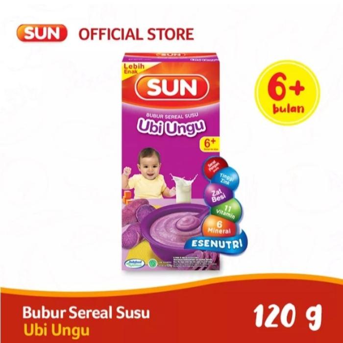 Gambar Sun Bubur Sereal Susu Ubi Ungu 6+ 120Gr dari Kimbeolsop13 undefined Tokopedia
