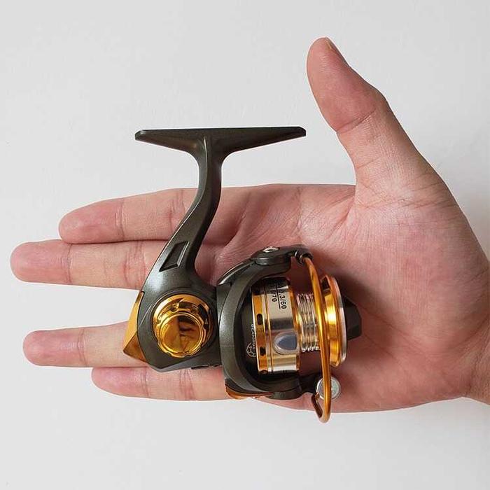 Gambar Reel Pancing 5.2;1 Portable Mini Haichao Alumunium Spinning Fishing - Hitam dari coma adventure undefined Tokopedia
