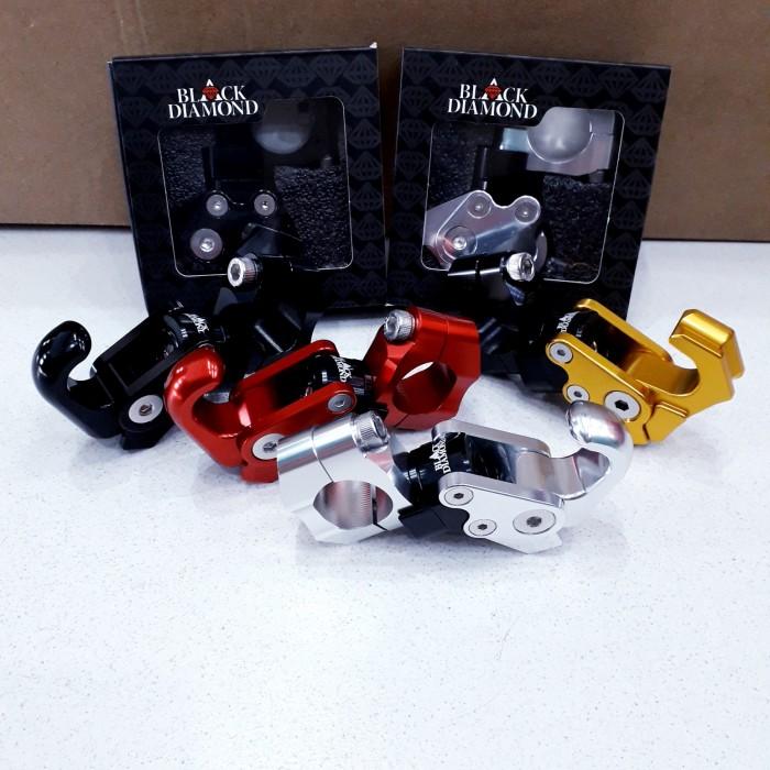 Gambar GANTUNGAN BARANG STANG HONDA ADV 150 PCX LOKAL BLACK DIAMOND - SILVER dari Hero motorsport undefined Tokopedia