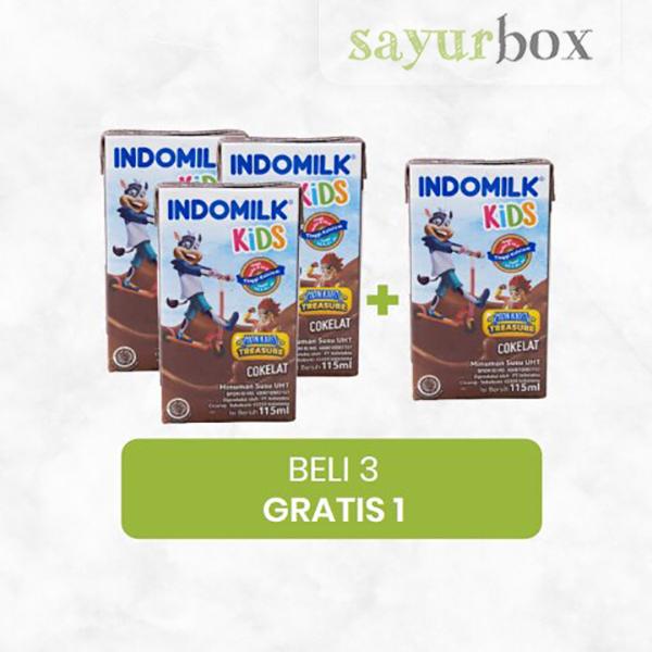 Gambar Bundling - 4 x Indomilk Kids Susu UHT Cokelat 115 ml Sayurbox dari Sayurbox undefined Tokopedia