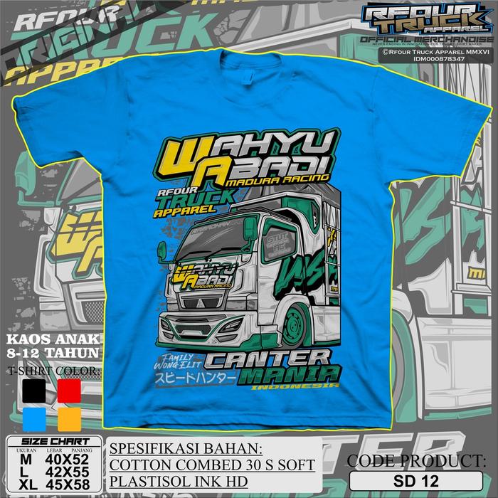 Gambar KAOS TRUK WAHYU ABADI ANAK 8-12 TAHUN - Biru, M dari adhya-store undefined Tokopedia