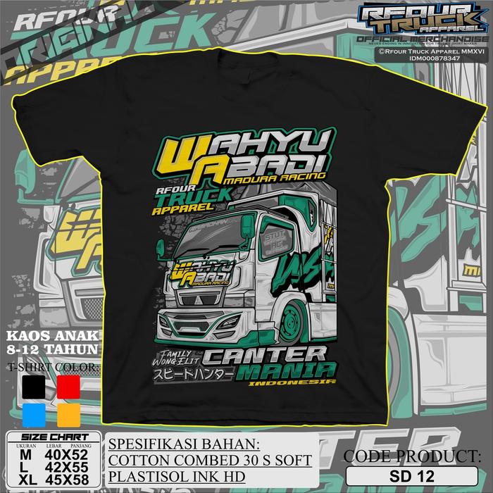 Gambar KAOS TRUK WAHYU ABADI ANAK 8-12 TAHUN - Biru, M dari adhya-store undefined 5 Tokopedia