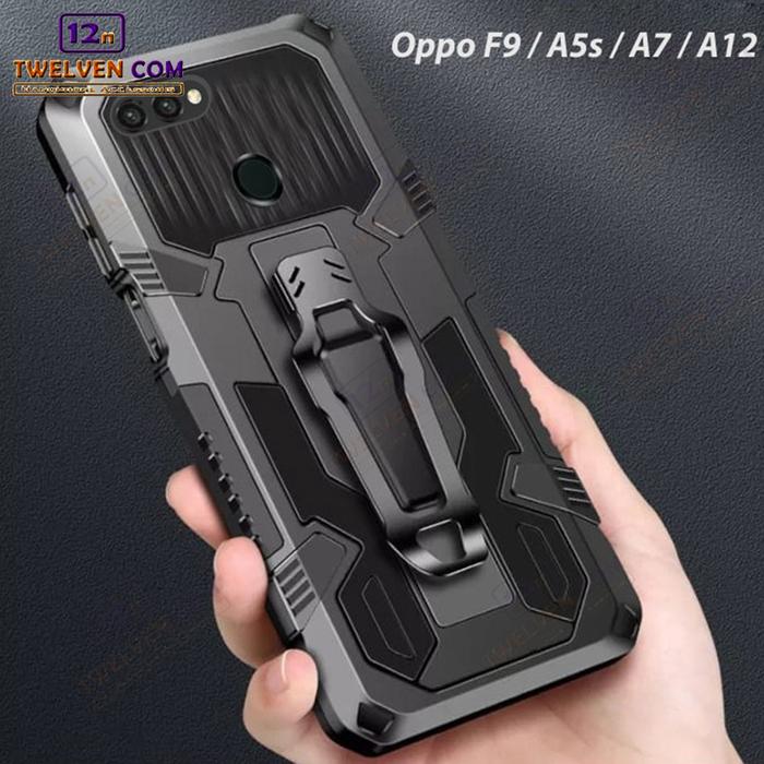 Gambar Case Shockproof Vivo Y20s Armor Hardcase Stand Clip - Hitam dari Twelven com Kota Administrasi Jakarta Barat Tokopedia