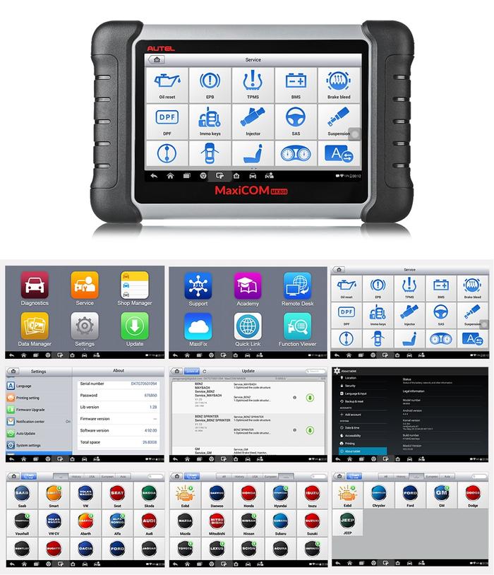 Gambar Autel MaxiCOM MK808 Car Diagnostic Tool Automotive OBD2 FGOR dari FG Import undefined Tokopedia
