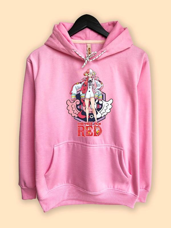 Hoodie Anime Uta Hoodie One Piece Film: Red Uta Pink Hoodie Hot Topic