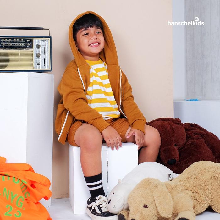 Gambar Hanschelkids - COOL SUN ( Sweater Hoodie Zipper Anak Unisex 1-10 thn ) - S dari hanschelkids undefined Tokopedia