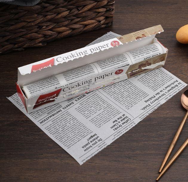 Gambar Baking Paper Retro Koran Kertas Baking Roti Anti Lengket Newspaper - Putih dari Mail Living undefined Tokopedia