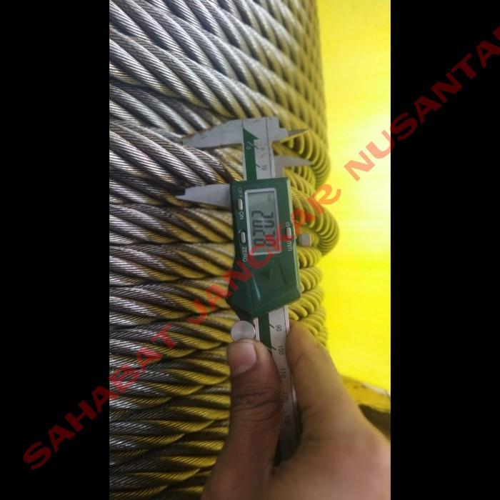 Jual Wire Rope / Kawat Seling / Kawat Baja 20 mm Ungalvanized RHRL KIS ...