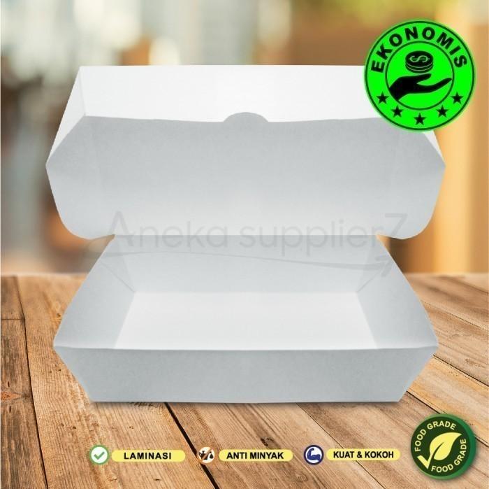 Gambar Lunch Box Paper | Kemasan Kotak Makanan Kertas - Besar M - Ekonomis dari Aneka Supplier 212 undefined Tokopedia
