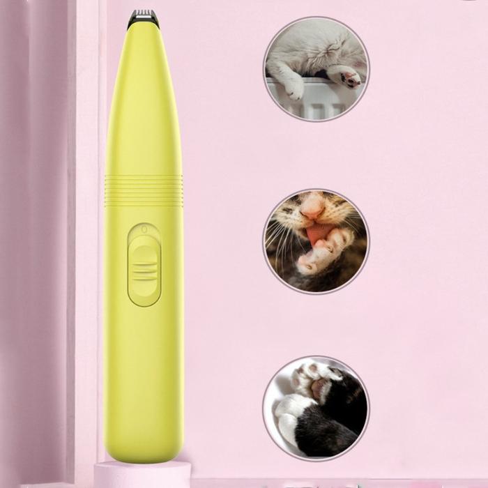 Jual Electric Pet Hair Clipper Dog Cat Feet Paw Shaver Low Noise