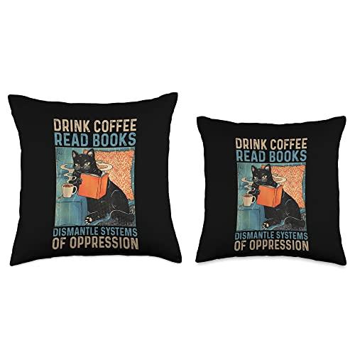 Gambar Drink Coffee, Read Books Dismantle Systems Oppression,18x18,Multicolor dari Home and Kitchen USA undefined Tokopedia
