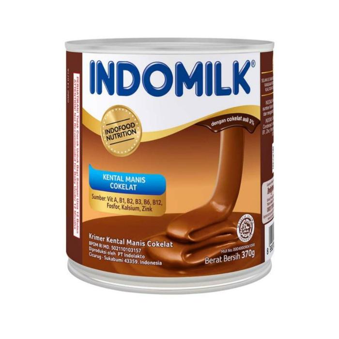 Gambar INDOMILK | FRISIAN FLAG Susu Kental Manis Kaleng 370g - Idm Cokelat dari Nazilla Global Shop undefined Tokopedia