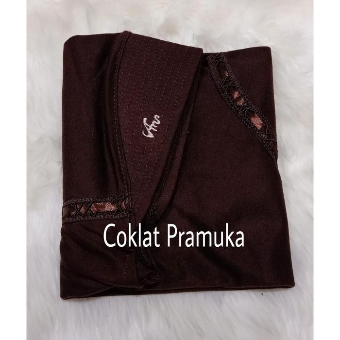 Gambar Kerudung Jilbab Hijab Serut Anak Sekolah SD SMP SMA SMK Rabbani Pita - Coklat, M dari Hijab_Berlian undefined Tokopedia