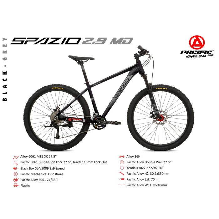 Jual Unik Sepeda MTB Pacific Spazio Murah Kab