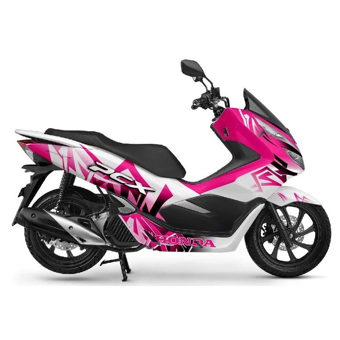 Gambar (PREMIUM) Decal Full Body Stiker Motor Honda PCX 150 160 Putih Grafis - Putih Pink, PCX 150 dari Sticker Shop97 undefined Tokopedia