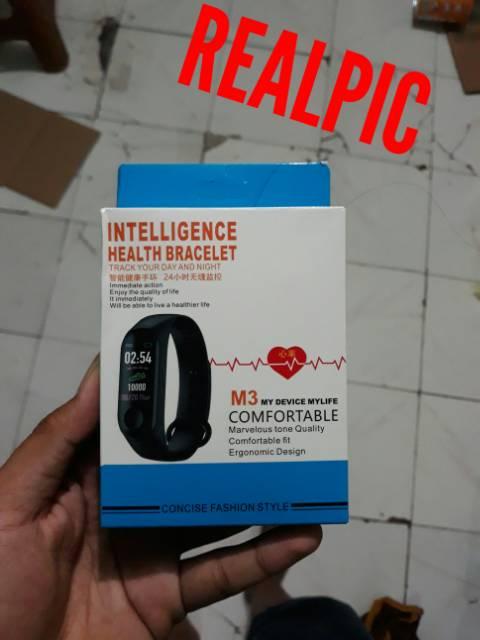 Smartband M3 Smartwatch Anti Air Ip67 Waterproof Heart Rate Murah Gbs