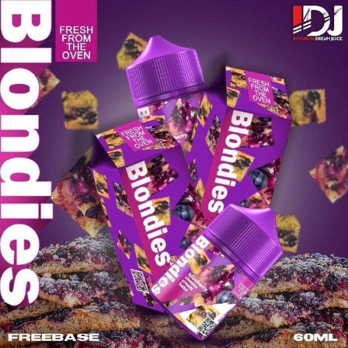 Gambar BLONDIES BLUEBERRY CHEESE CREAM BAKE LIQUID FREEBASE BLONDIES V3 60ML - 6MG dari minicuan undefined 5 Tokopedia