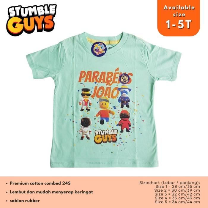 Gambar Baju Kaos Anak Bayi Laki-laki Baby Boy Stumble Guys ukuran 1-5T dari Super Kids Store undefined 4 Tokopedia