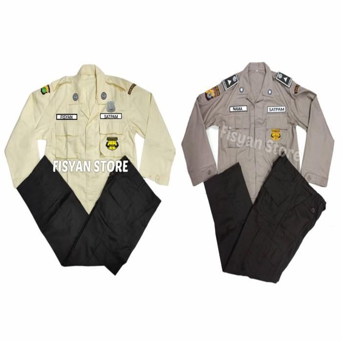 Gambar Seragam PDL Security | Seragam PDL Satpam Terbaru - Krem Atribut, M dari Fisyan Military Store undefined Tokopedia