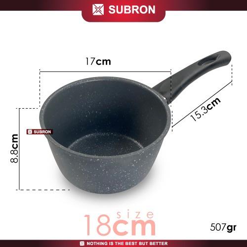 Gambar SUBRON Promo Panci Susu Milk Pot Medical Stone Anti Lengket Non Stick - 18CM dari SUBRON KITCHENWARE undefined Tokopedia