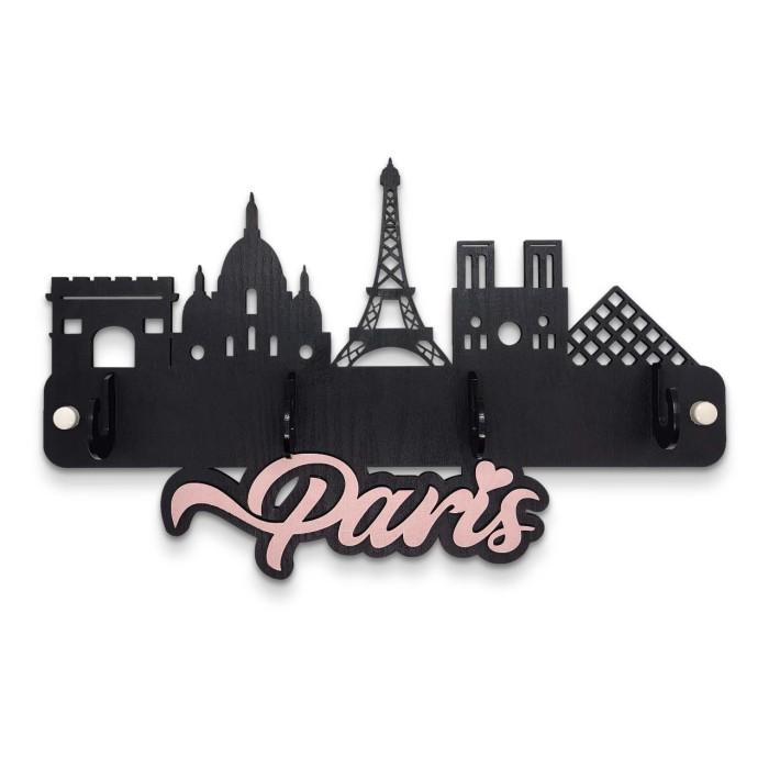 Gambar Gantungan Kunci Motif PARIS 4 slot - Pink dari Kids Worksheet Store undefined Tokopedia
