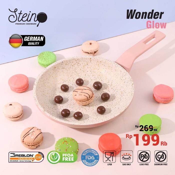 Gambar Stein Wonder Pan Frypan 20 cm - Pink dari Sajun Electronic Tangerang undefined Tokopedia